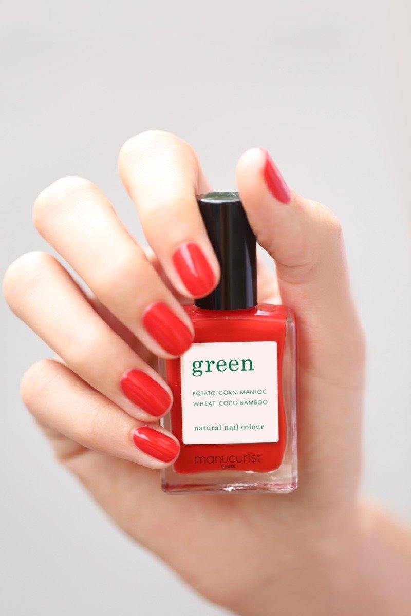 Manucurist Green neglelak - Poppy Red - Bahne